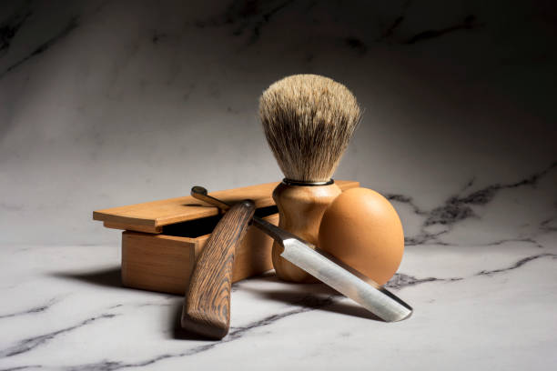 razor and shaving brush